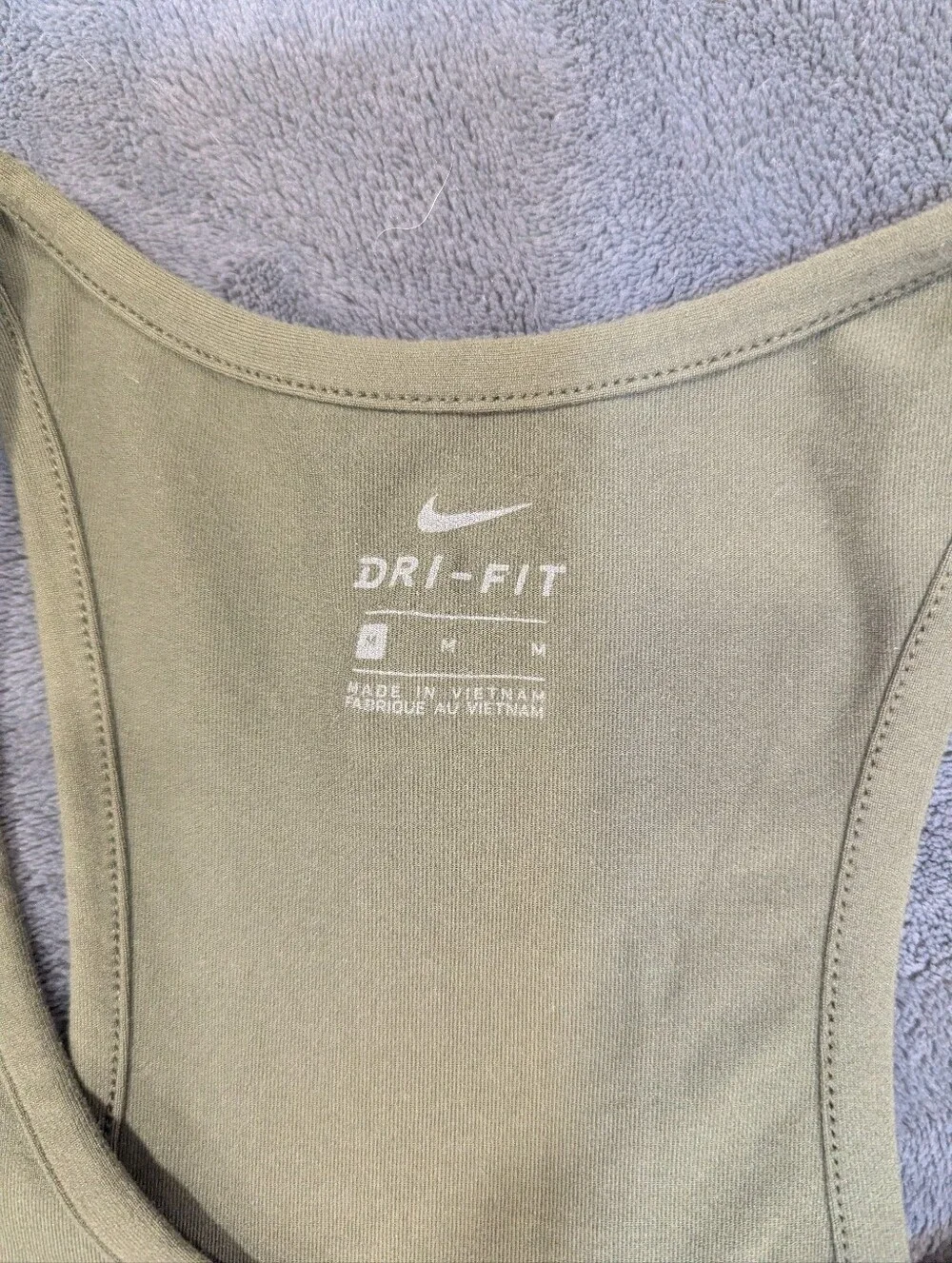 Nike Yoga Dri-FIT Racerback Jumpsuit Green Tank Women's Size Medium With Pockets